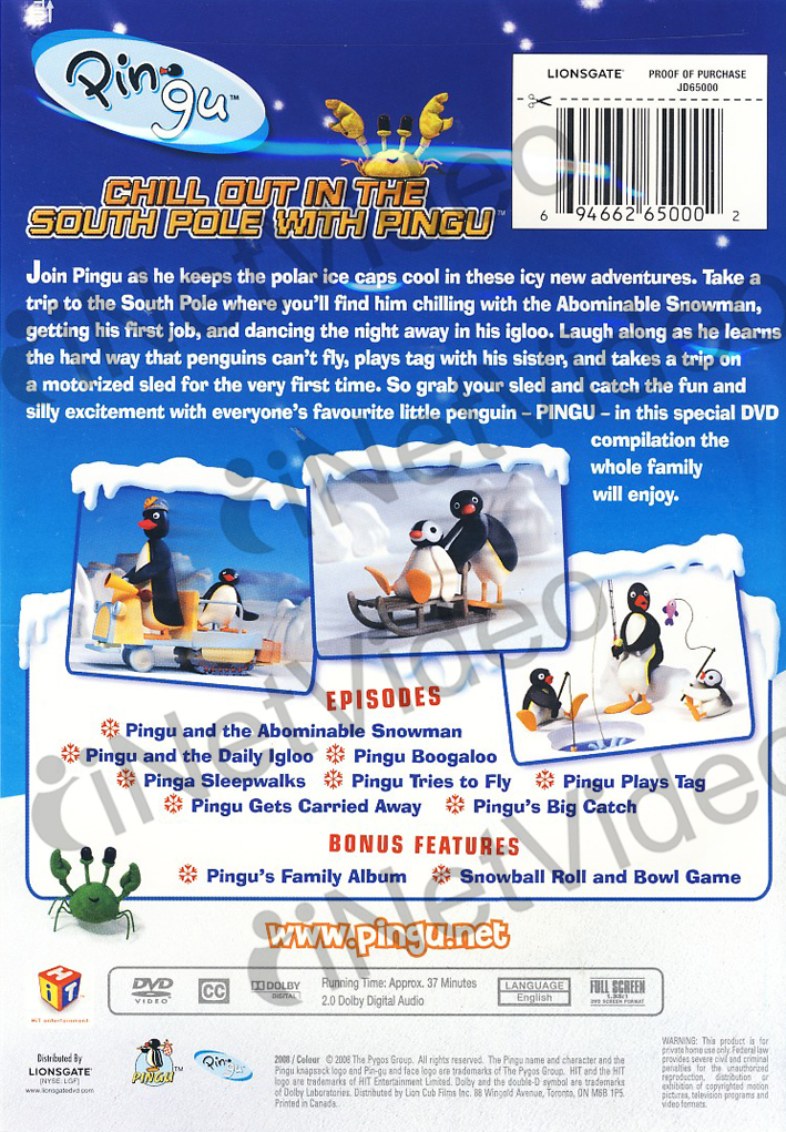 PINGU - SOUTH POLE ADVENTURES (REGION 1 DVD) | EBay