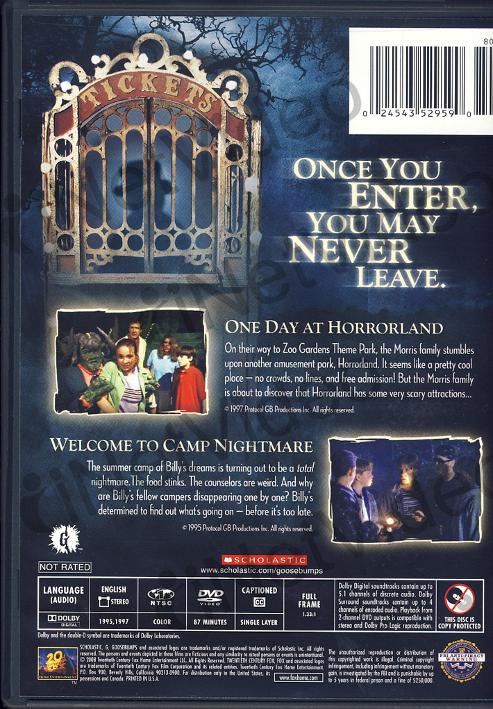 One Day at Horrorland (Classic Goosebumps #5) by Stine, R.L. One Day at Horrorland (Classic Goosebumps #5) by Stine, R.L.