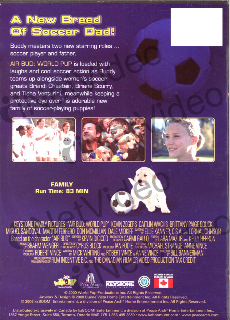  air bud world pup dvd new actors caitlin wachs chilton crane dale