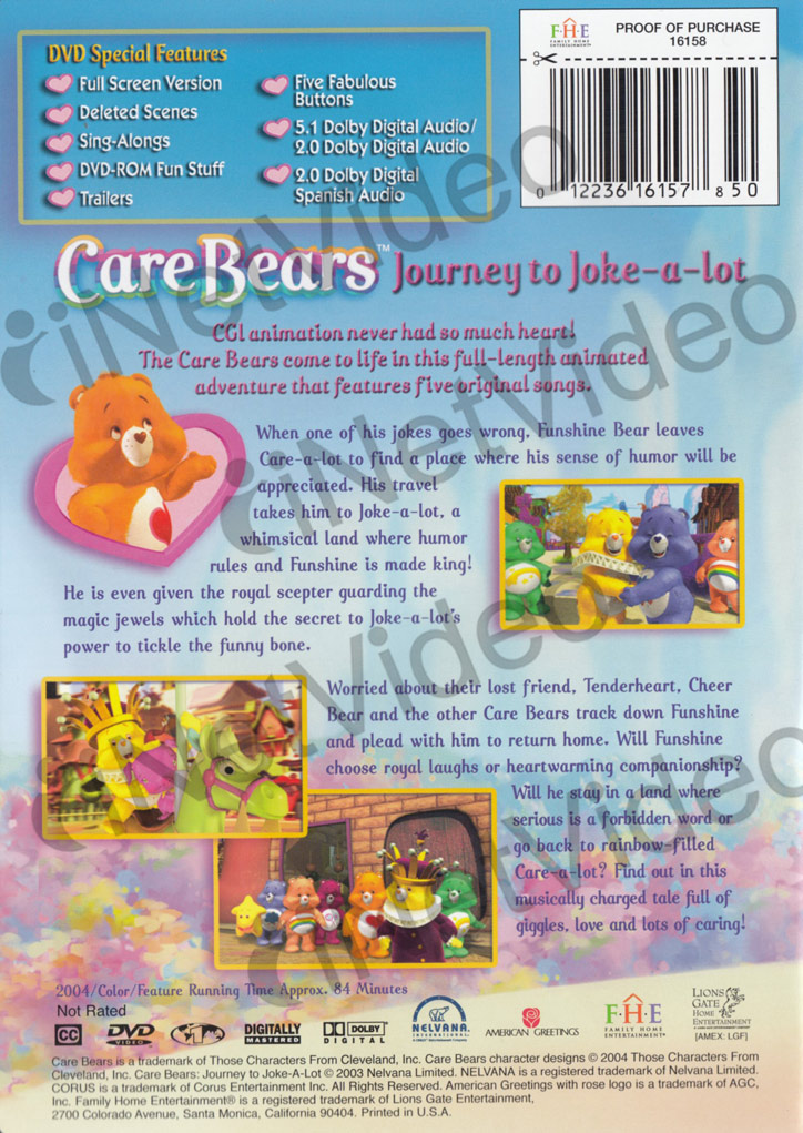 CARE BEARS - Journey To Joke-a-lot New Dvd £10.67 - PicClick UK