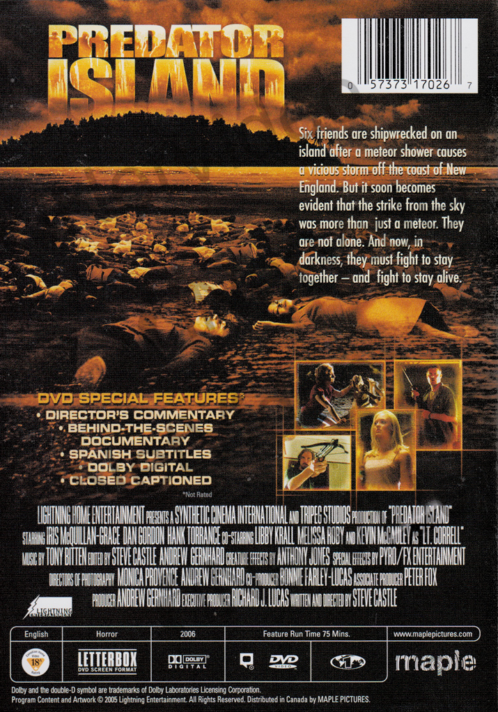 Predator Island (Canadian Release) New DVD 57373170267 eBay