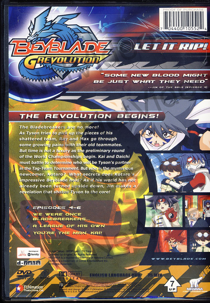 beyblade grevolution the revolution begins new dvd original title 