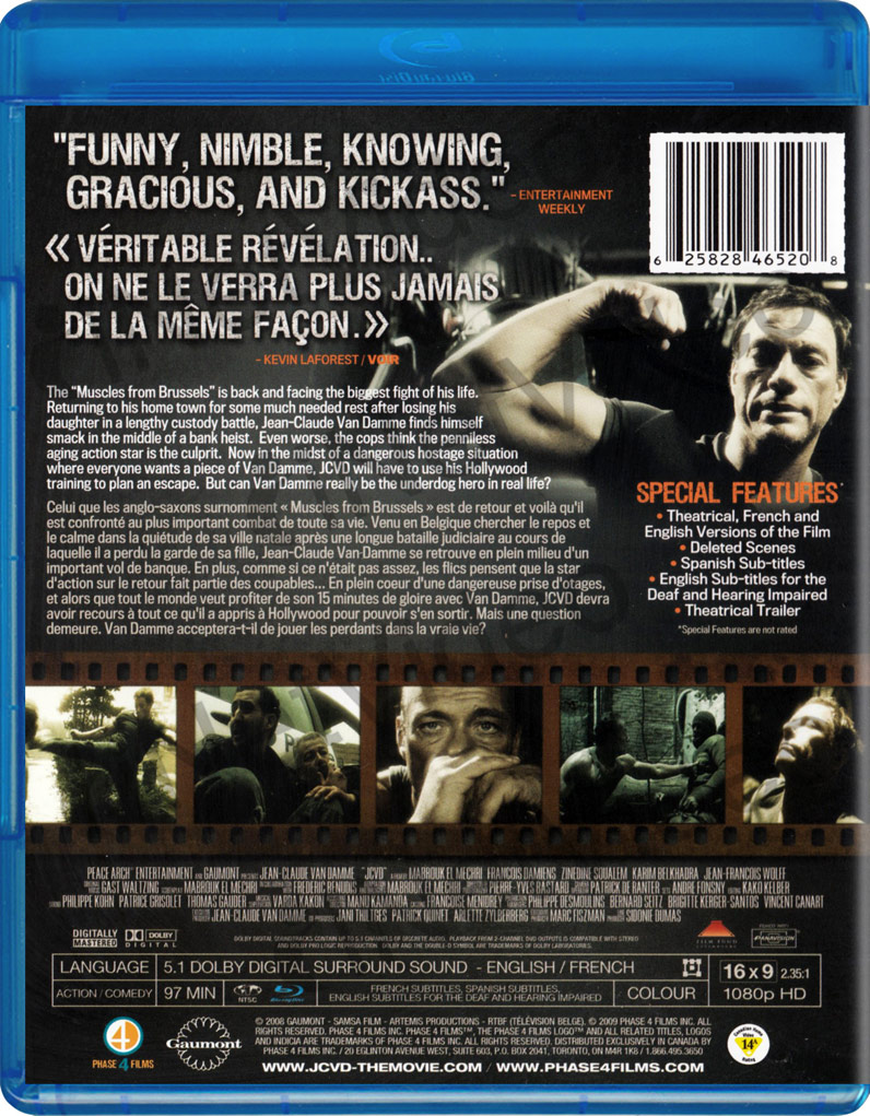 jcvd jean claude van damme blu ray new blu ray original title jcvd