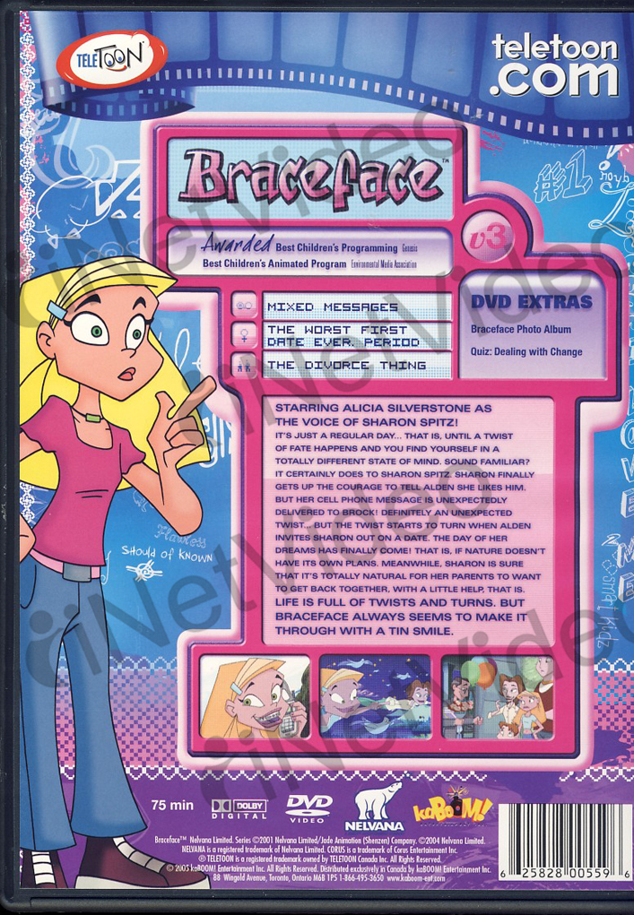 Braceface Vol 3 Twist Of Fate Canadian Relea New Dvd 625828005596 Ebay 6742