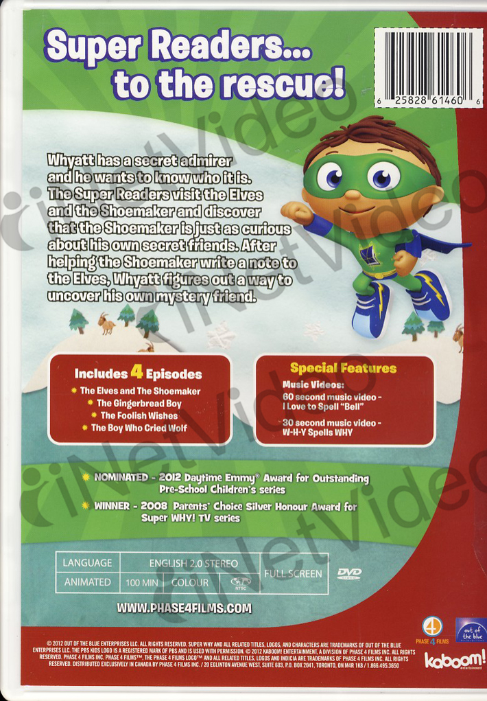 Super Why - Santa's Elves (Canadian Release) New DVD 625828614606 | eBay