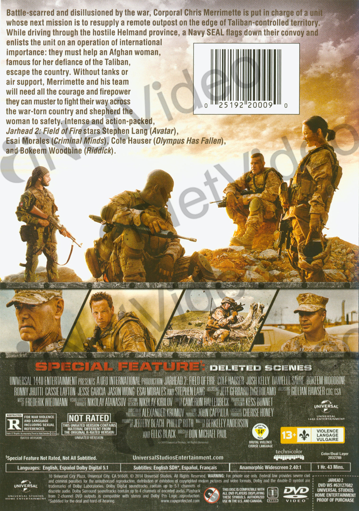 Jarhead 2 Field of Fire New DVD 25192200090 eBay