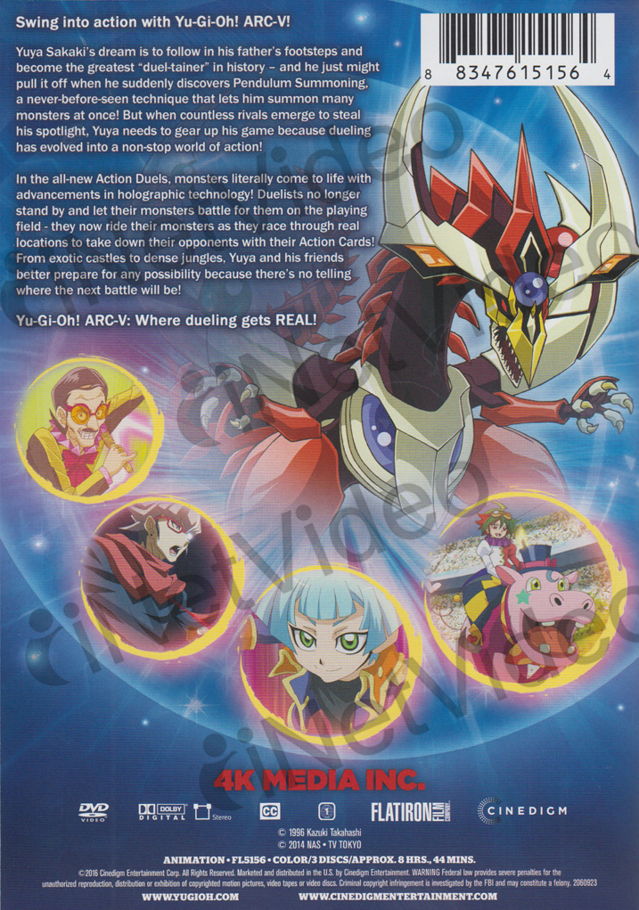 Yu Gi Oh Arc V Saison 1 Yu-Gi-Oh Arc-V: Season 1, Volume 1 New DVD 883476151564 | eBay