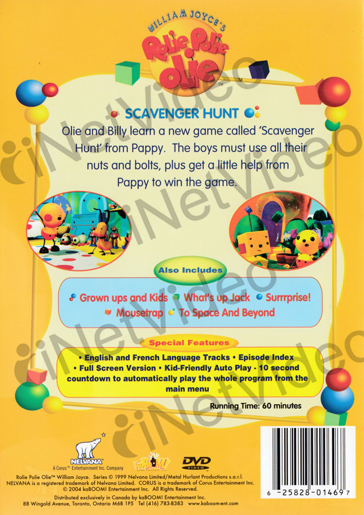 ROLIE POLIE OLIE   SCAVENGER HUNT *NEW DVD*****  