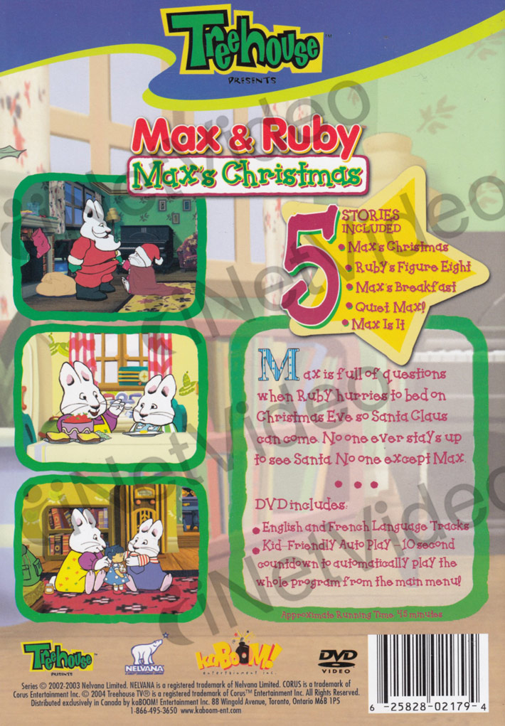 MAX AND RUBY - MAX'S CHRISTMAS *NEW DVD**************** | eBay