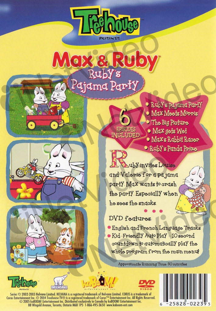 MAX AND RUBY - RUBY'S PAJAMA PARTY *NEW DVD************ | eBay