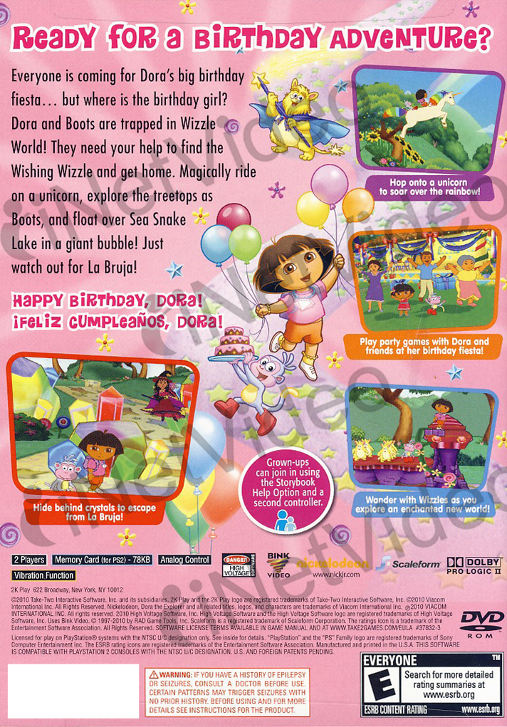 Dora The Explorer Doras Big Birthday Adventure New on PopScreen
